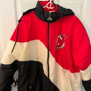 Vintage 90’s Apex winter jacket NJ Devils NHL